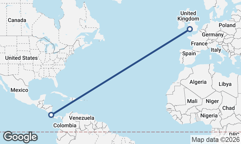 Cardiff to San José