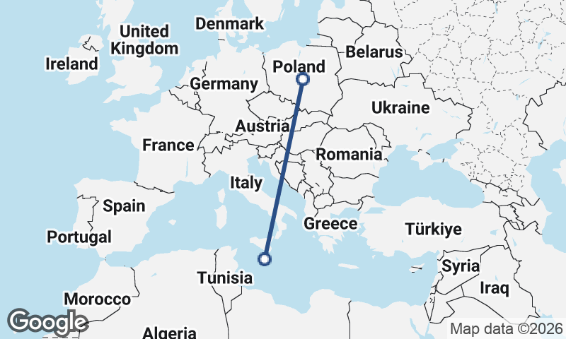 Poland to Malta