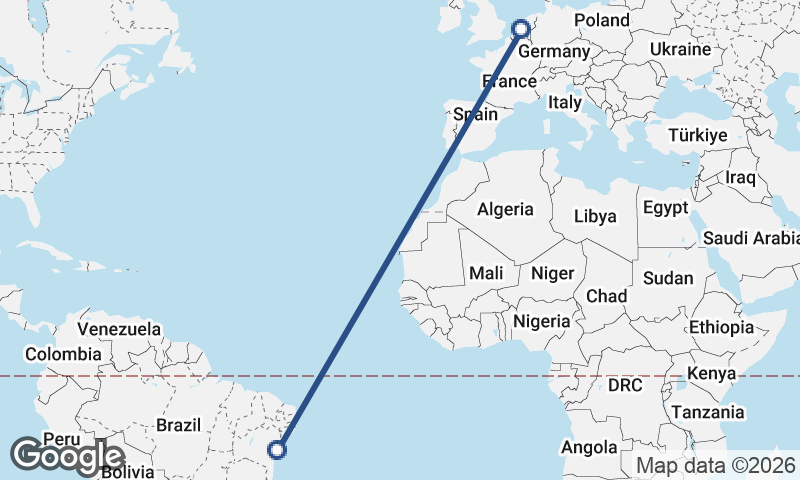 Rotterdam to Salvador