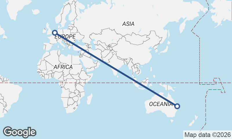 Rotterdam to Brisbane