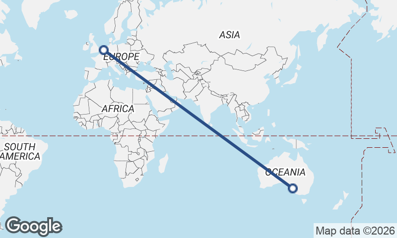 Rotterdam to Adelaide