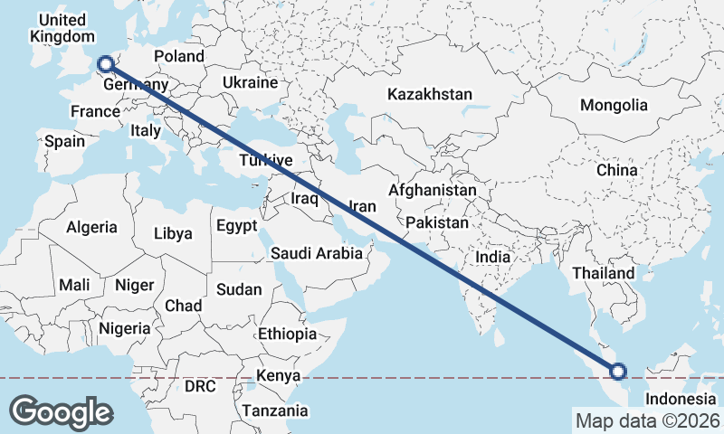 Rotterdam to Singapore