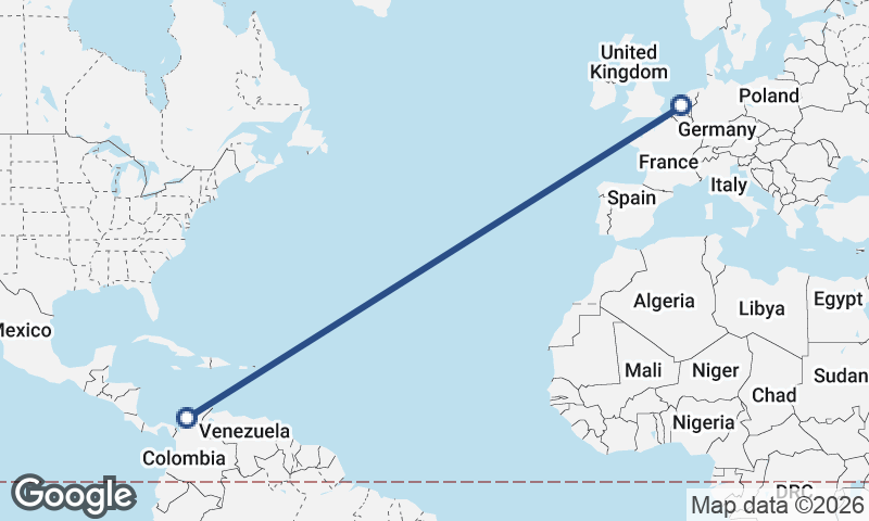 Rotterdam to Cartagena