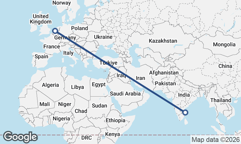 Rotterdam to Chennai