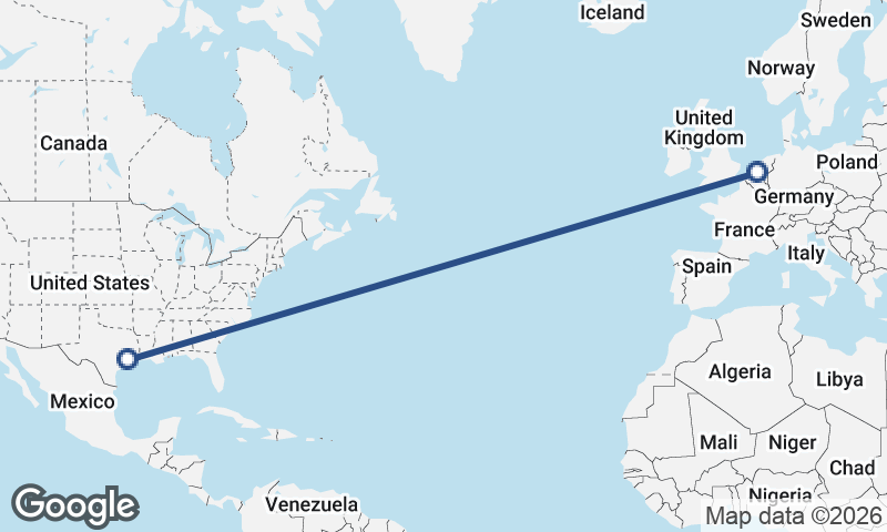 Rotterdam to Houston