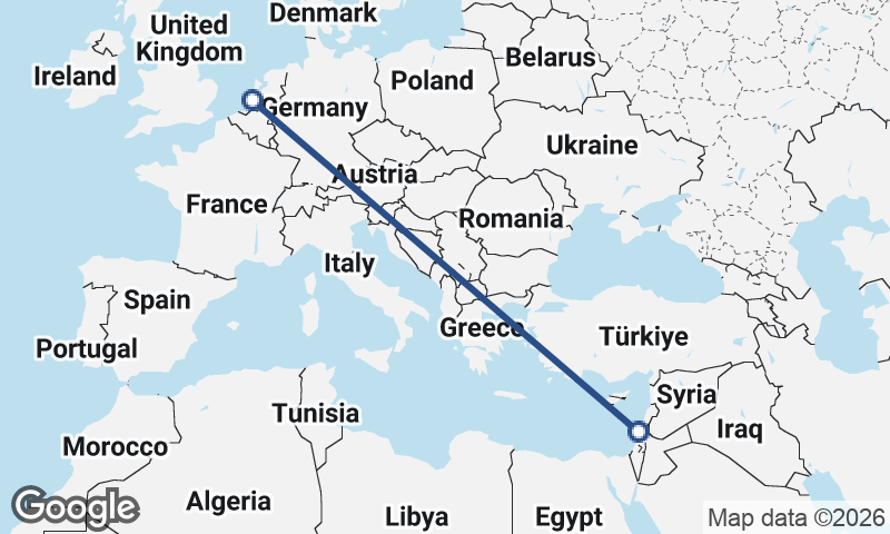Rotterdam to Haifa