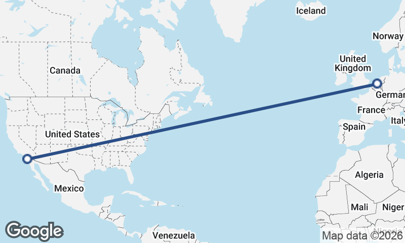 Rotterdam to San Diego
