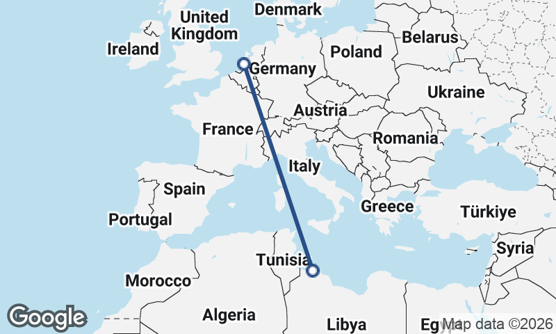 Rotterdam to Tripoli
