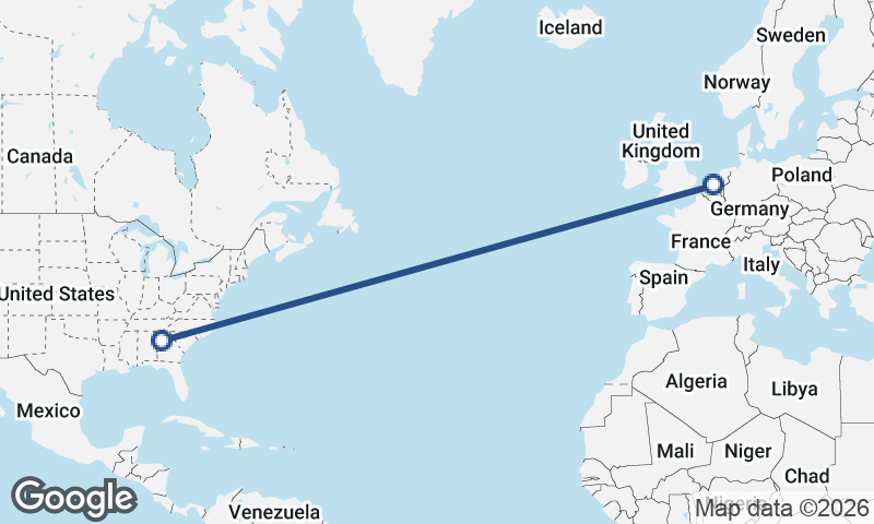 Rotterdam to Atlanta