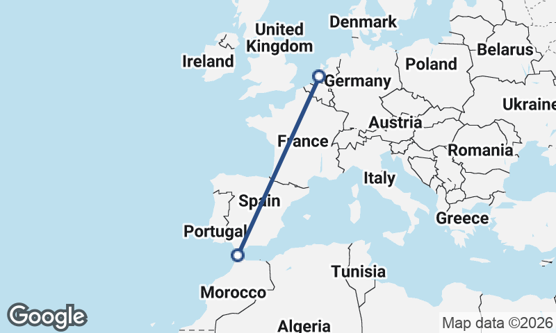 Rotterdam to Tangier