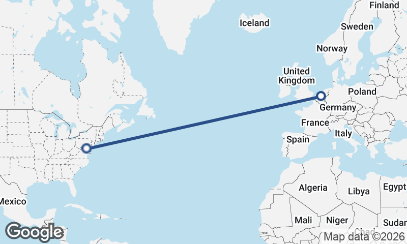 Rotterdam to Baltimore