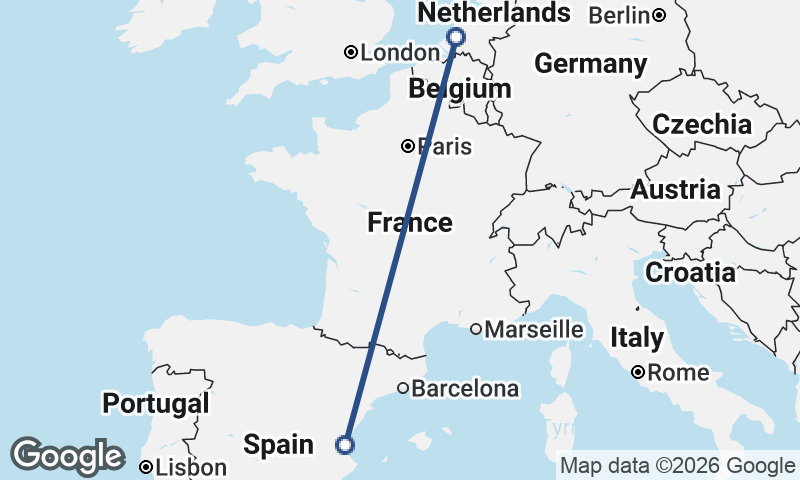 Rotterdam to Valencia