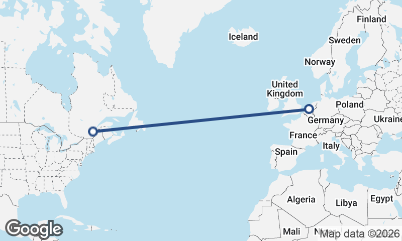 Rotterdam to Québec