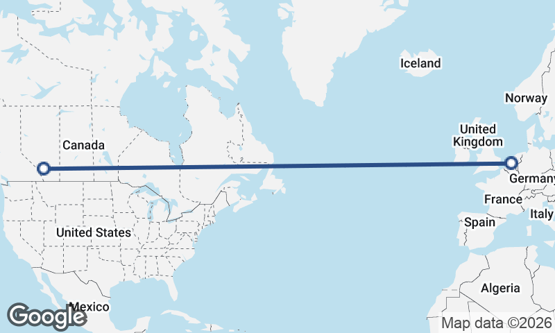 Rotterdam to Calgary