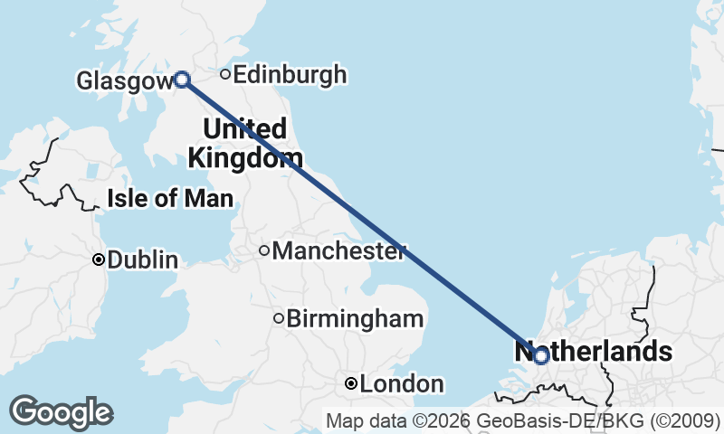Rotterdam to Glasgow