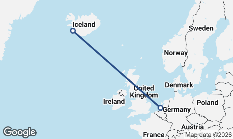 Rotterdam to Reykjavík