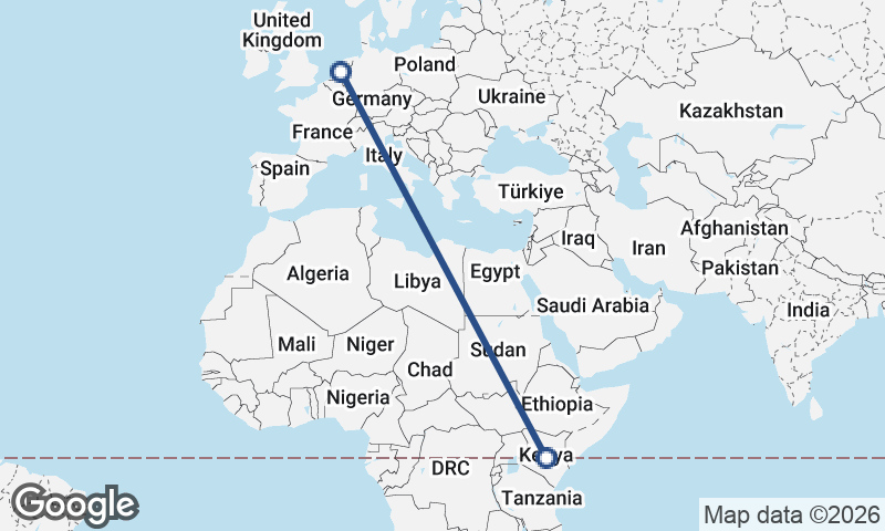 Netherlands to Kenya
