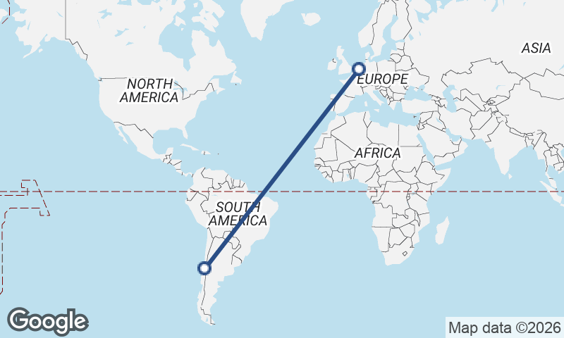 Netherlands to Chile