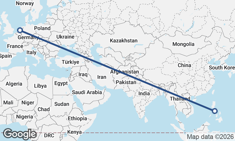 Netherlands to Philippines
