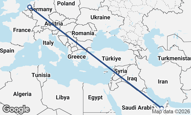 Netherlands to United Arab Emirates