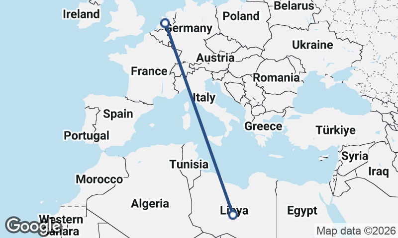 Netherlands to Libya