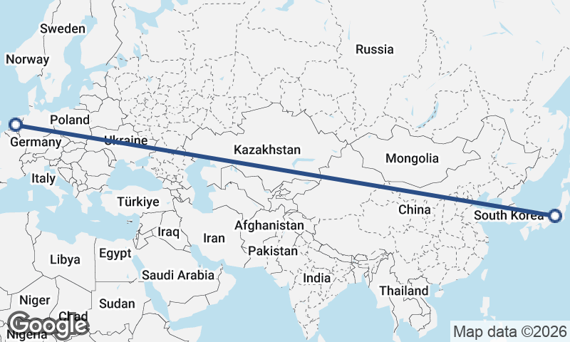 Netherlands to Japan