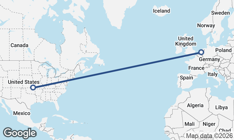Netherlands to United States