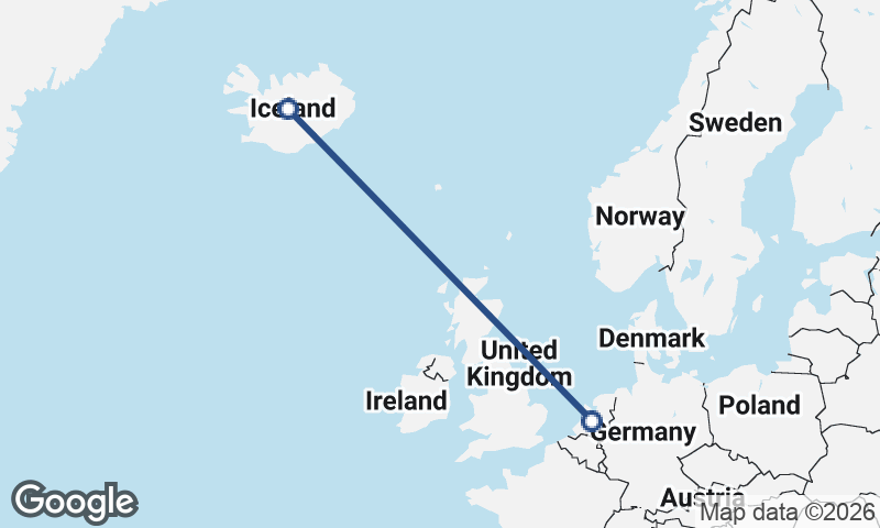 Netherlands to Iceland
