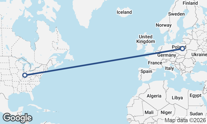 Warsaw to Indianapolis