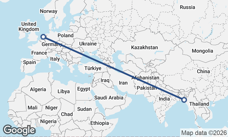 Amsterdam to Chittagong