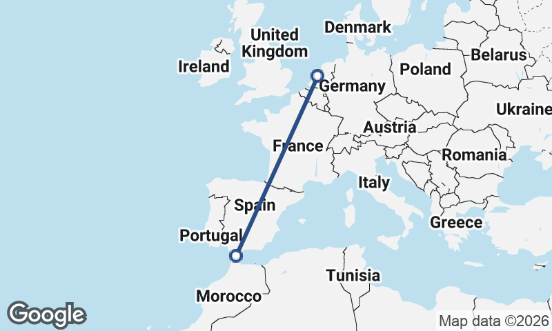 Amsterdam to Algeciras