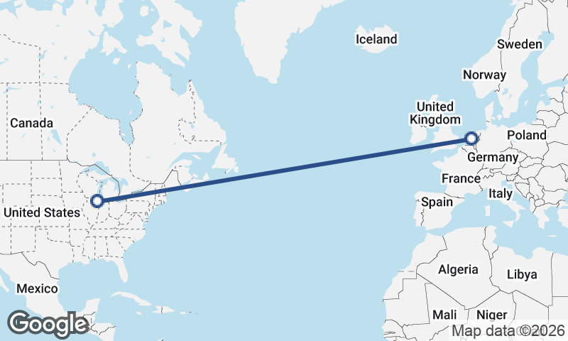 Amsterdam to Chicago