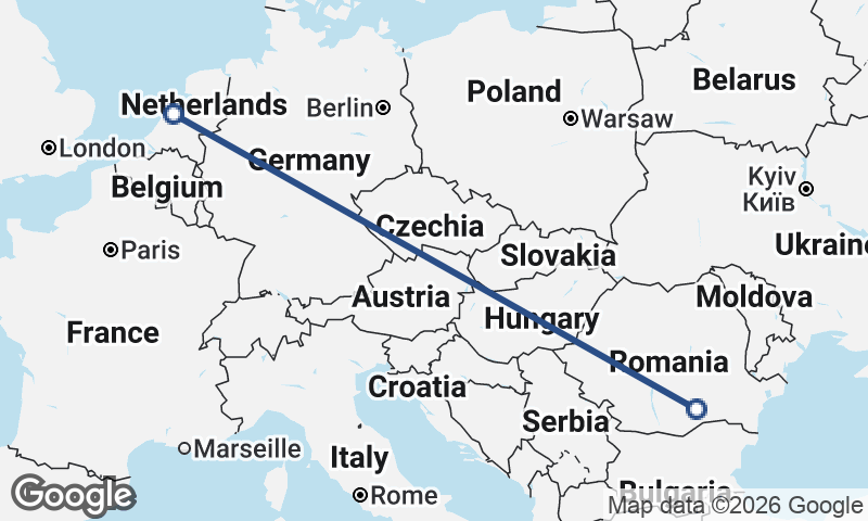 Amsterdam to Bucharest