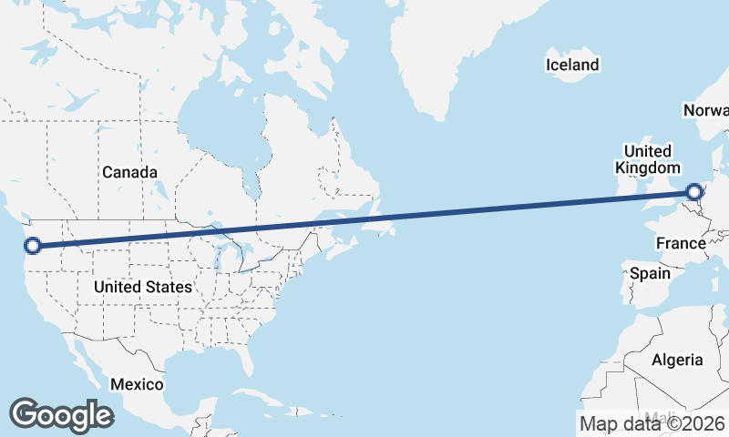 Amsterdam to Portland