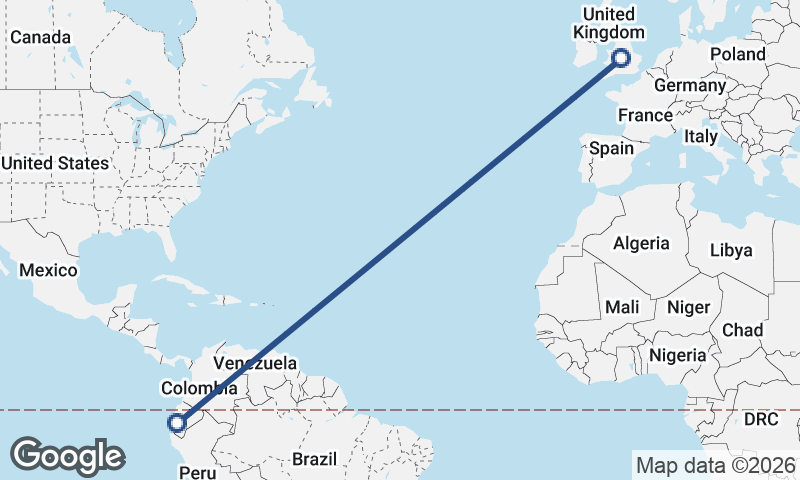 Birmingham to Guayaquil