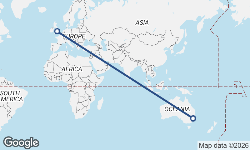 Birmingham to Sydney