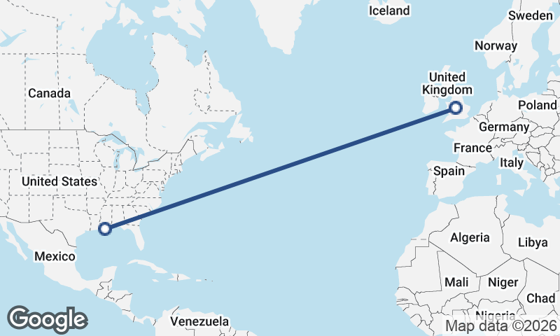 Birmingham to New Orleans