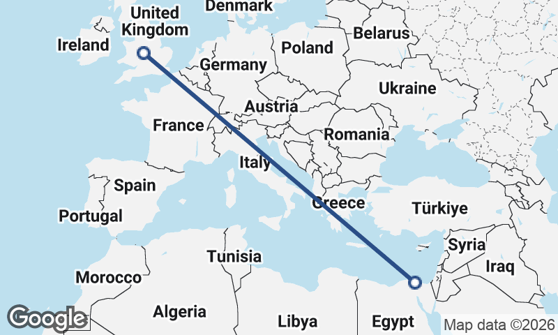 Birmingham to Port Said