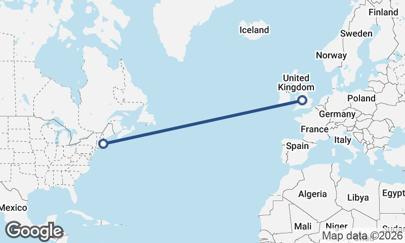 Birmingham to Boston