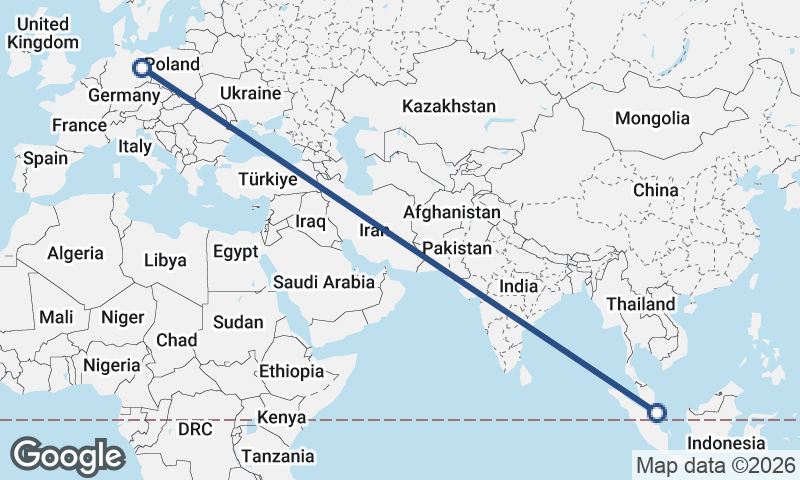 Berlin to Singapore
