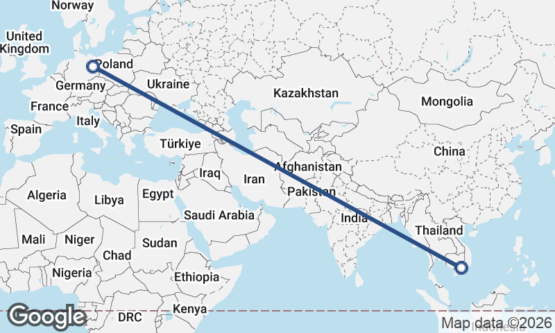 Berlin to Ho Chi Minh City