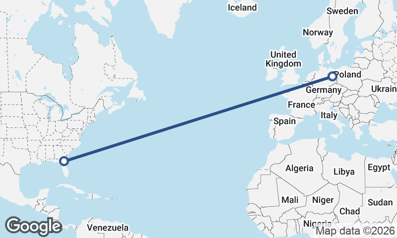 Berlin to Jacksonville