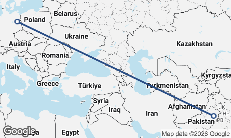 Berlin to Faisalabad