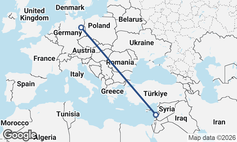 Berlin to Beirut