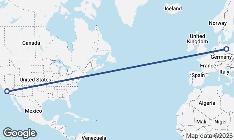 Berlin to Los Angeles