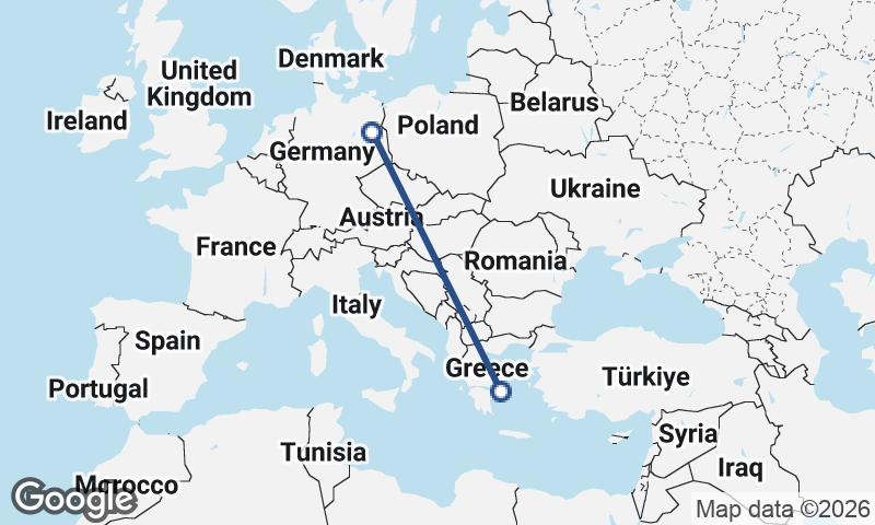 Berlin to Athens