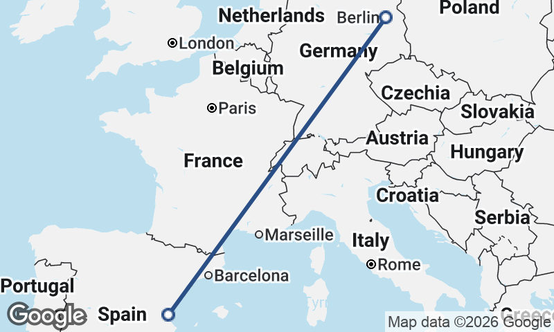 Berlin to Valencia