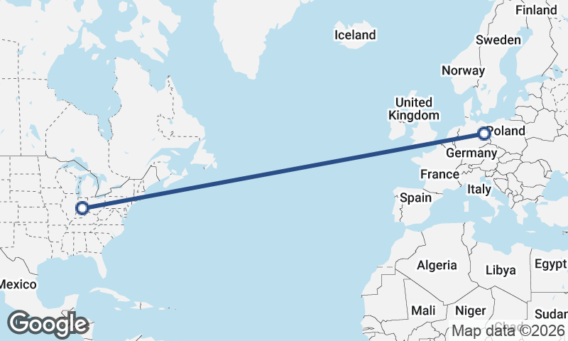 Berlin to Indianapolis