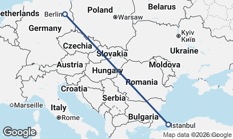 Berlin to Istanbul