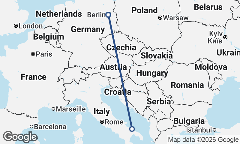 Berlin to Bari
